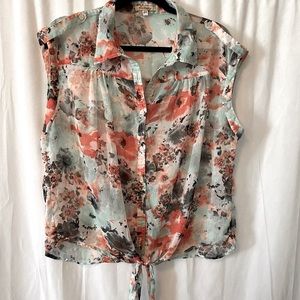 Sheer Sleeveless top